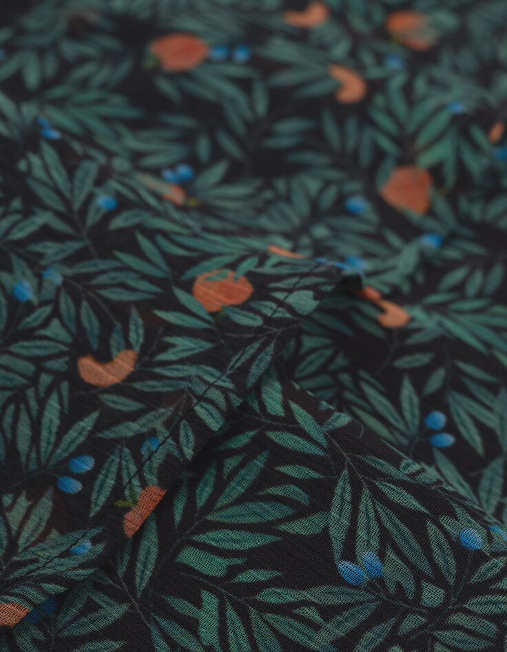 Grüner Kurzrock mit Sommerfrüchte-Print I.Code-9
