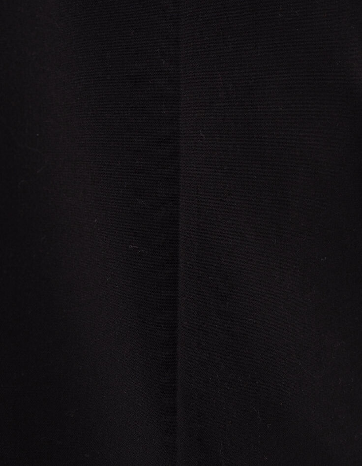 Schwarze elegante Hose mit Seemannsknopfleiste I.Code-7