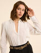 Witte hemdblouse frontje plooien en broderie anglaise-1