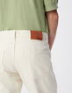 Serge Herren ecru gerade Jeans-5