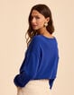 Pull bleu tricot fin I.Code-2