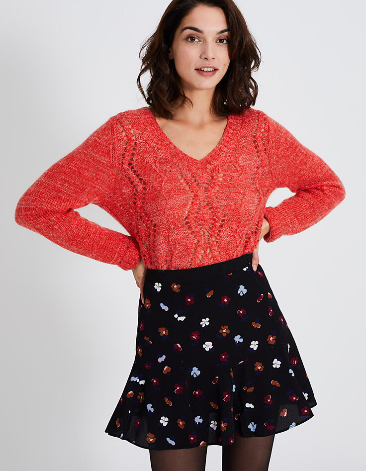 Pull rouge I.Code femme-2 Pull rouge I.Code femme-2