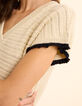 Jersey dorado punto bordes negros I.Code-8