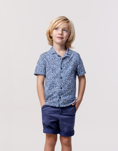 Boy's navy formal suit Bermuda shorts - IKKS