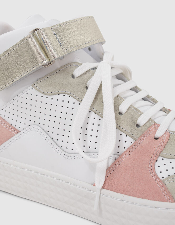 Sneakers hautes pink, blanc, beige I.Code-5