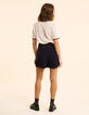 Falda pantalón azul rayas satinadas lateral I.Code-5