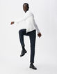 Marineblaue SLIM-Herrenjeans-1
