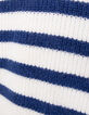 Pull blanc tricot ray&eacute; bleu I.Code-7