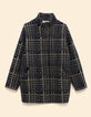 I.Code blue coat with beige check-7