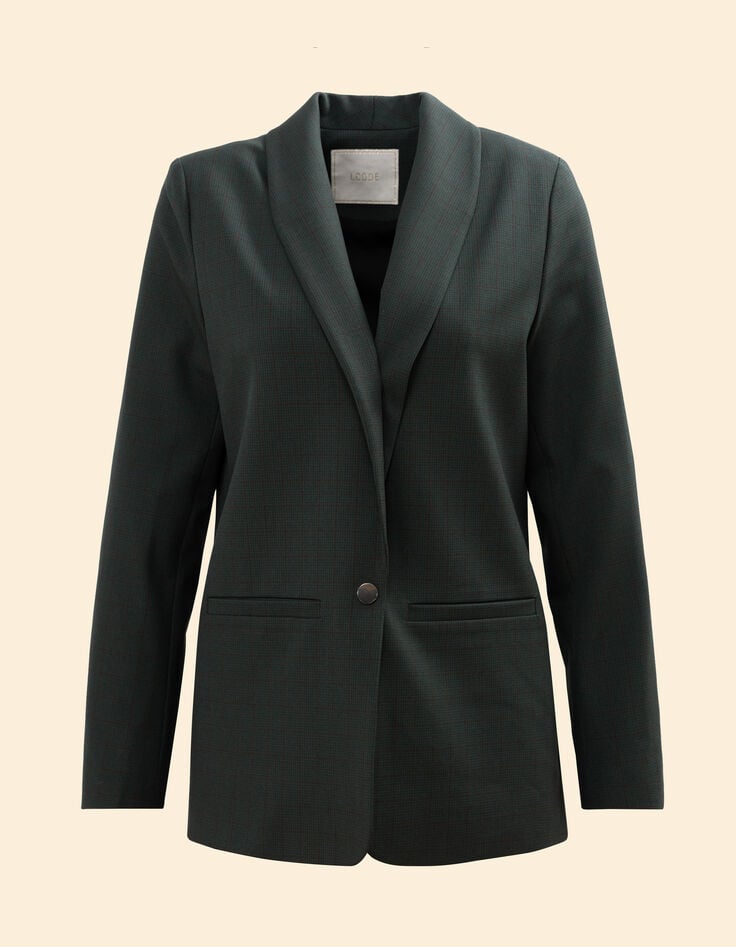 I.Code green checked suit jacket-7 I.Code green checked suit jacket-7