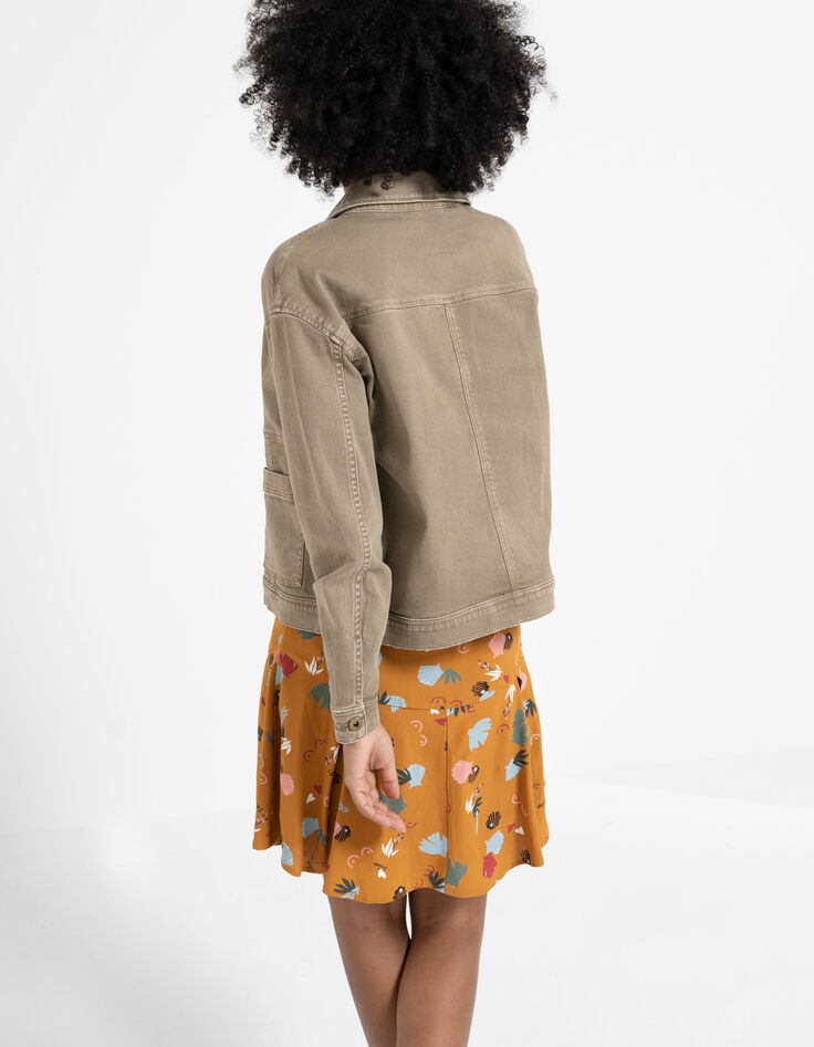 Veste en jean kaki I.Code-3