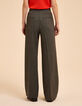 Pantalon de tailleur noir motif chevrons I.Code-3