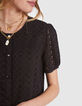Robe noire broderie anglaise I.Code -4