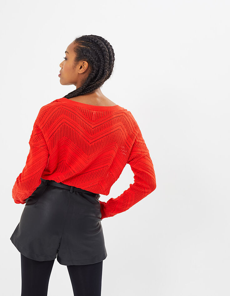 Pull  en maille ajourée I.Code-4