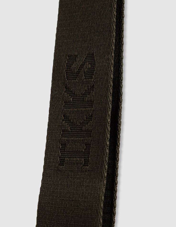 Die Tasche f&uuml;r Damen mit zwei Henkeln aus khakifarbenem, geflochtenem Bast-6
