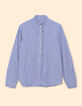 I.Code authentic blue striped shirt-8