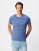 Blaues T-Shirt mit ABSOLUTE DRY Logo-Detail Herren-1