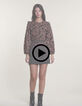 I.Code black short skirt with Boho Indian mix print-9 I.Code black short skirt with Boho Indian mix print-9