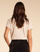 T-shirt beige Metallgewebe I.Code-2