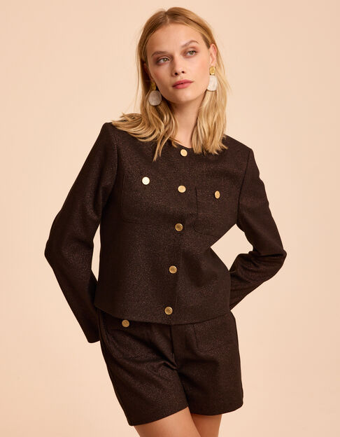 Bronzefarbene kurze Anzugjacke I.Code