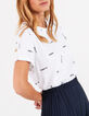 Camiseta blanco roto mensajes efecto sello I.Code -2