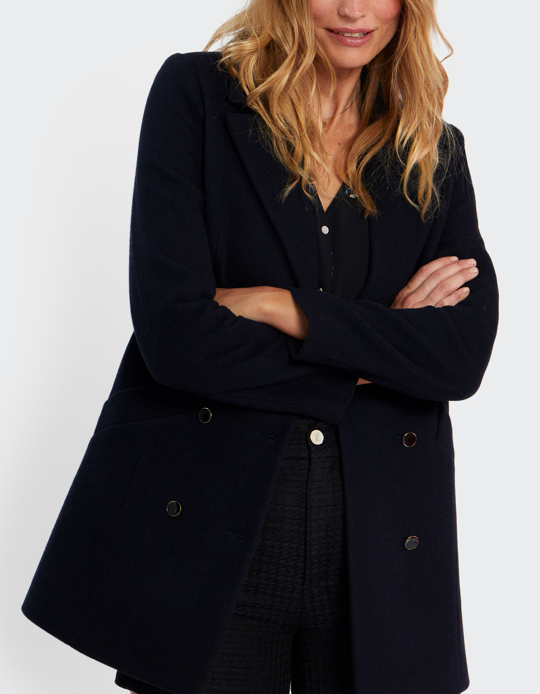 Abrigo azul marino chaqueton I.Code