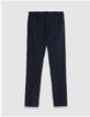 Herren slim navy elastischer Bund Jogpants-6