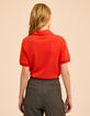 Rode top tricot hemdkraag I.Code-4