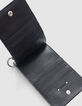 Handytasche 111 schwarz Leder Schulterriemen Nieten Damen-5