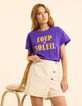 Falda pantalón vaquera crudo pespuntes ocre I.Code-3