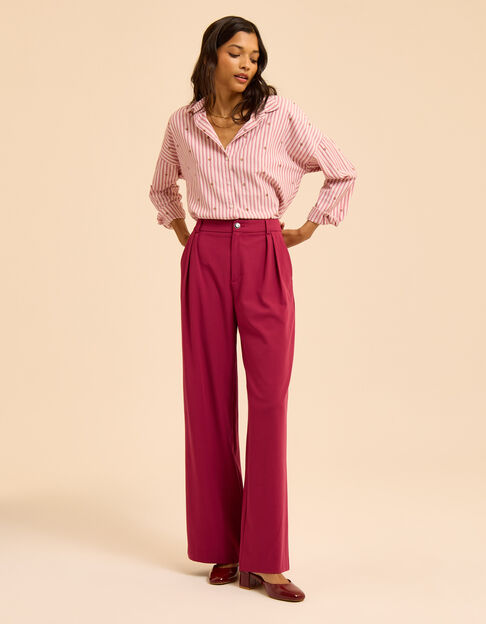 Pantalón de traje ancho rosa I.Code