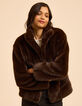 I.Code brown cocooning coat-1