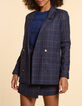 Marineblauwe blazer ruitmotief I.Code-2