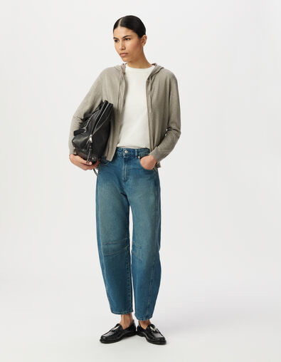 STRICKJACKE mit Fischgr&auml;tenmuster und durchbrochenem R&uuml;cken Damen - IKKS