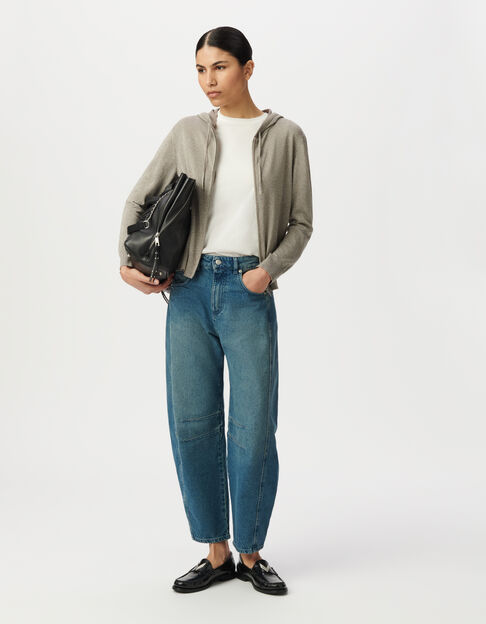 STRICKJACKE mit Fischgr&auml;tenmuster und durchbrochenem R&uuml;cken Damen - IKKS