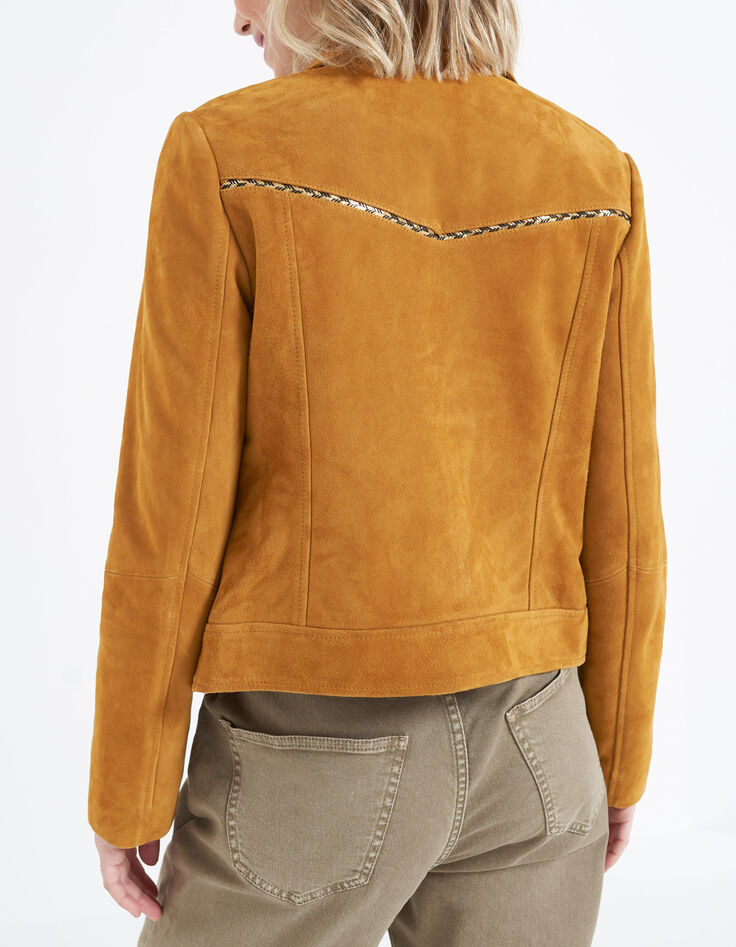 Blouson mélèze en cuir velours I.Code-2 Blouson mélèze en cuir velours I.Code-2