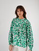 Chemise blanc cassé à imprimé trèfles I.Code -2