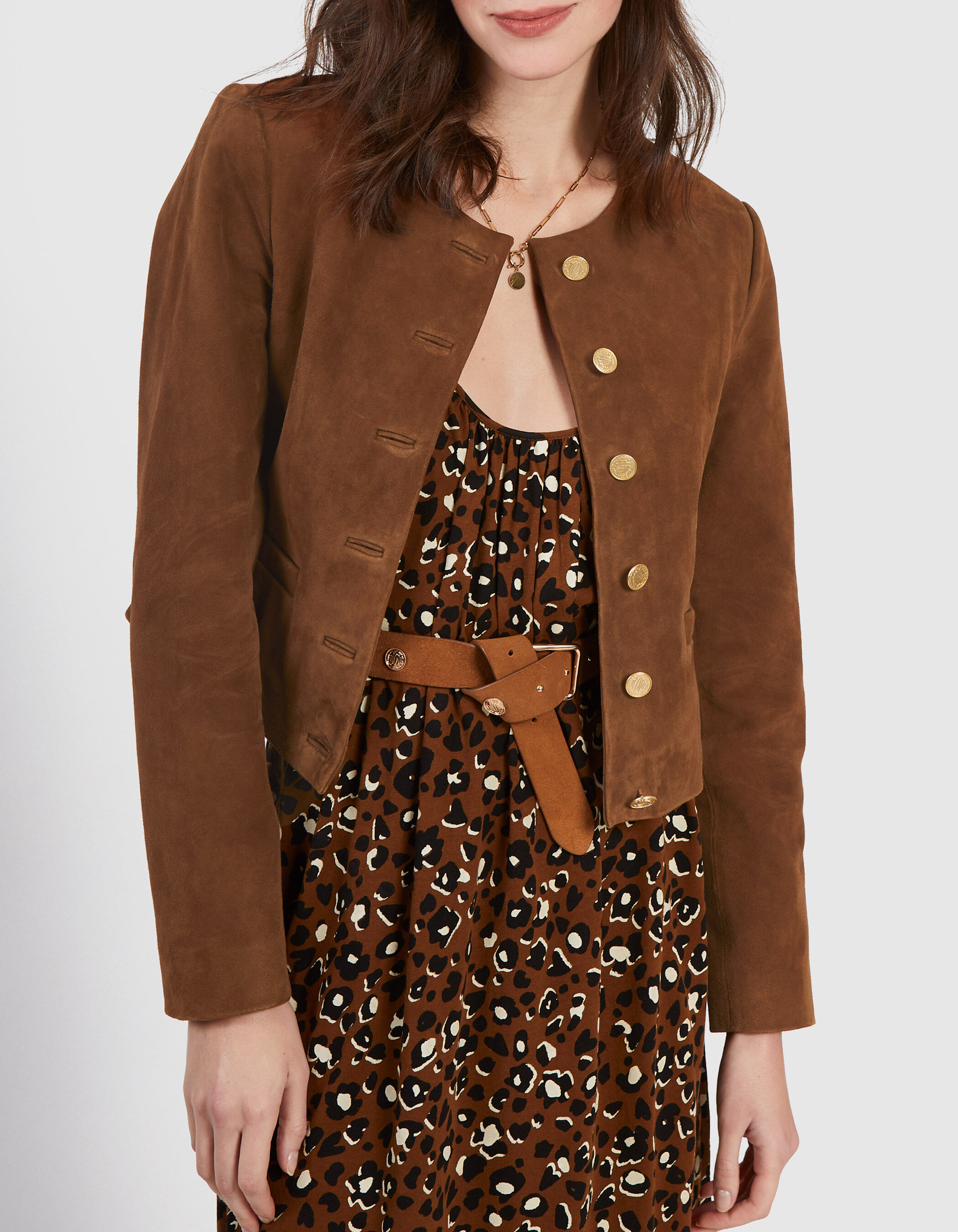 Veste courte camel femme 2025