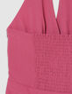 Damen Jumpsuit mit pinker Halfterhose-5