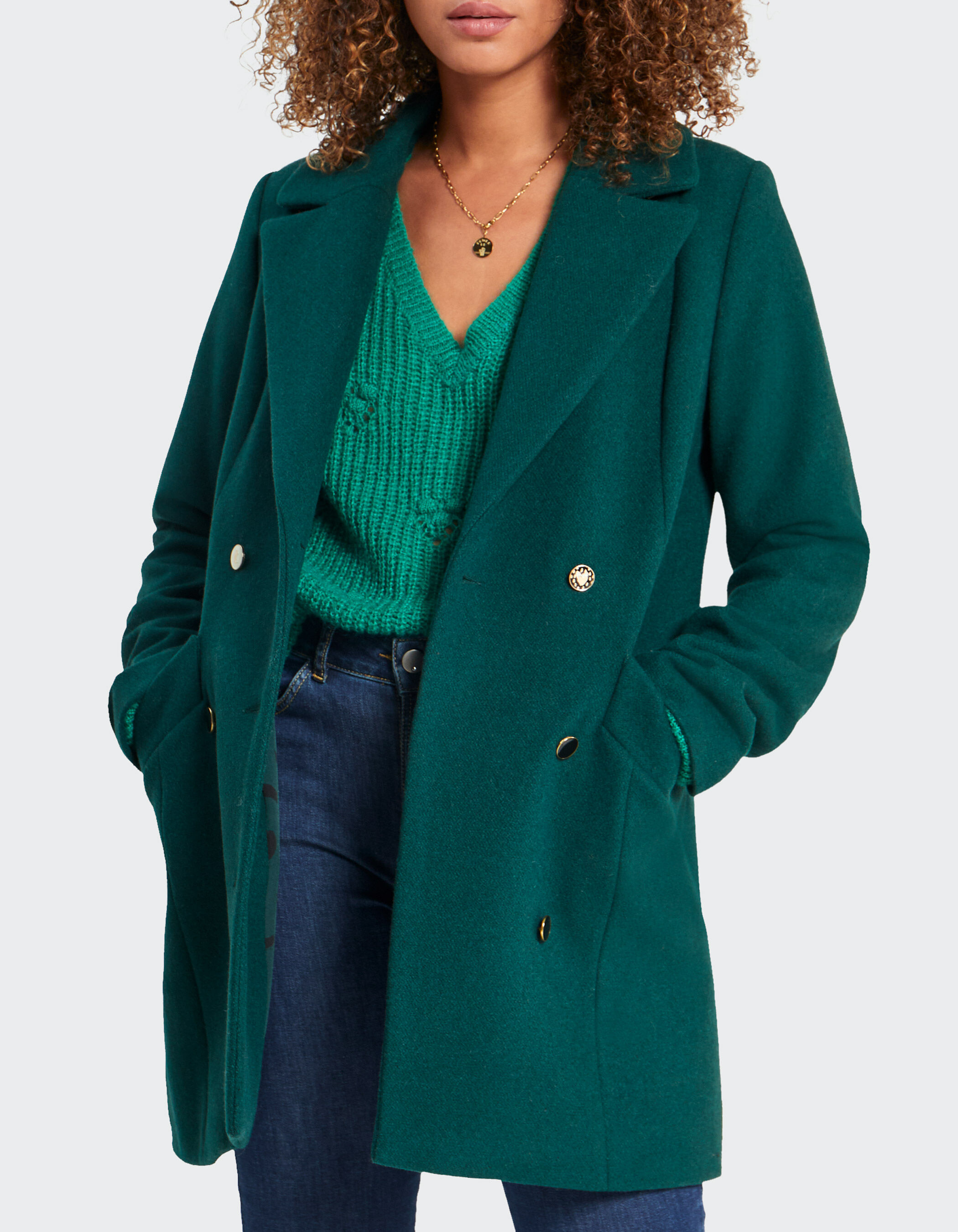 Manteau vert esprit best sale