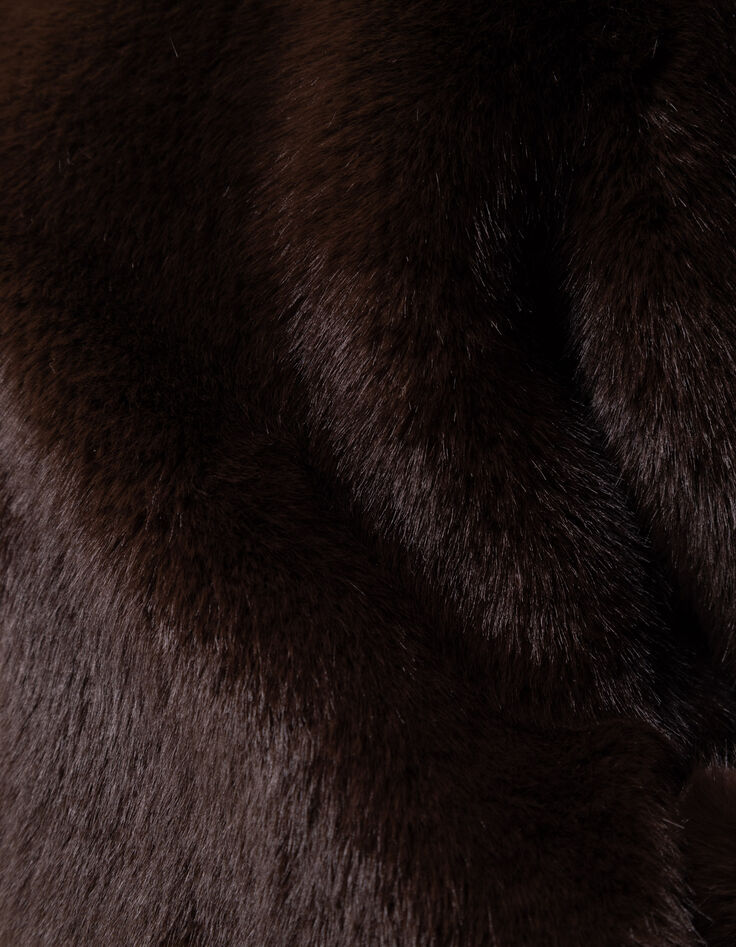 I.Code brown cocooning coat-9