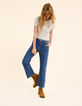 Pantalón vaquero recto azul con flecos I.Code-3