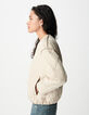 Sous-doudoune beige oversize Femme-5