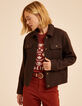 I.Code brown fur-lined woolcloth short coat-1