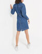 Surchemise mi-longue en jean authentique ceinturée I.Code-2