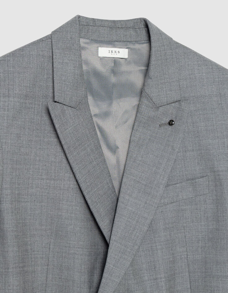 Graue Zweireiher-Anzugjacke f&uuml;r Herren-6