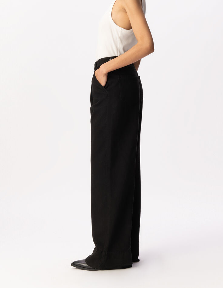 Schwarze, weite Damen-Jeans P&eacute;n&eacute;lope-6