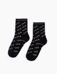 Chaussettes noires Love Paris I.Code-1