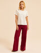 T-shirt blanc à broderie florale I.Code-5