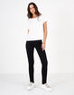 Tee-shirt neutre broderies noire poitrine I.Code-11